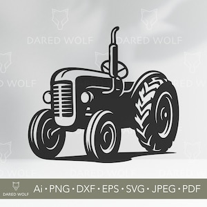 Vintage Tractor SVG: Rustic Farmhouse Clipart (Digital Download)