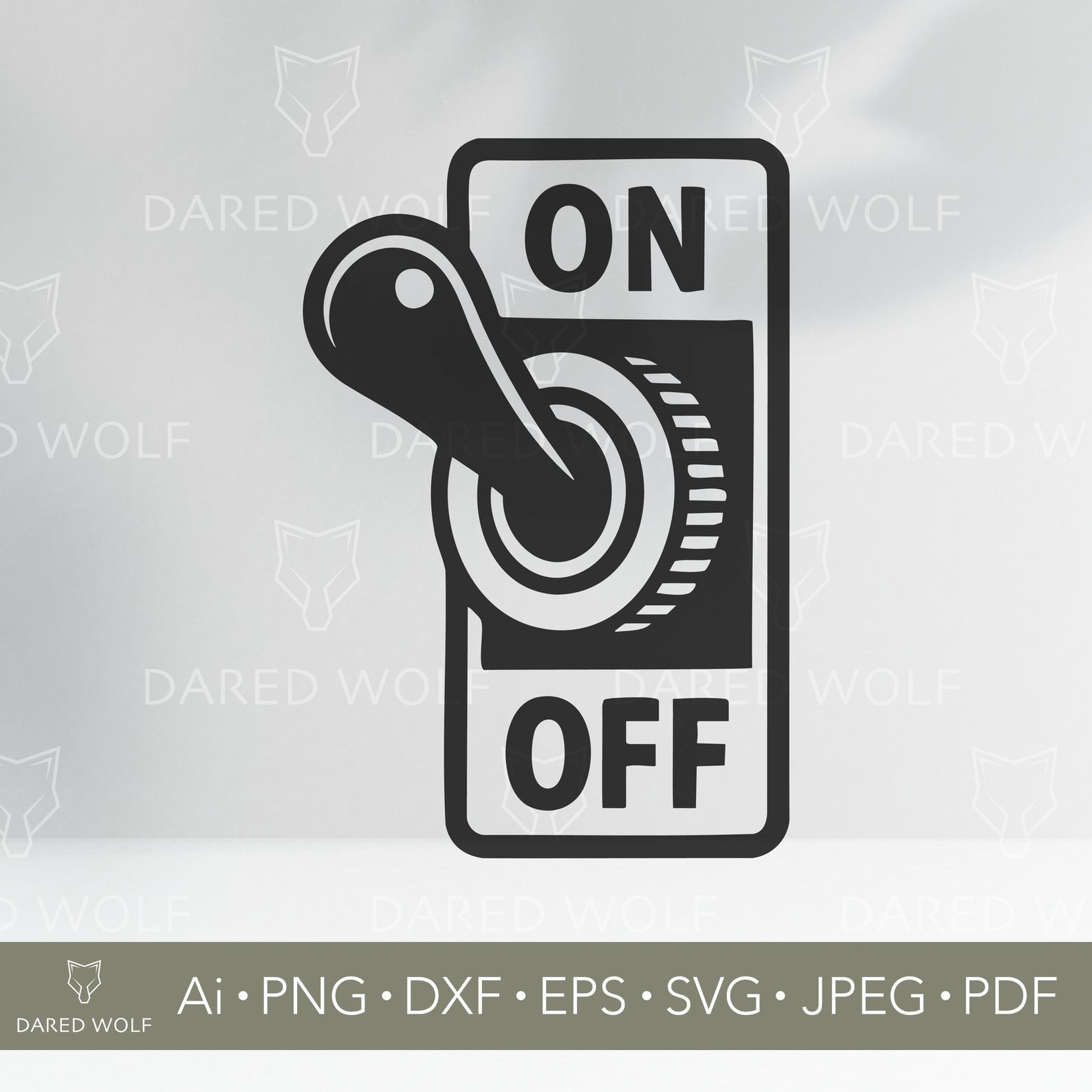 Retro Toggle Switch Vector: Cricut & Silhouette Cutting Design (digital ...