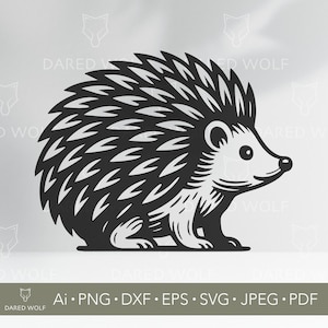 Igel SVG Bundle | Waldtier Vektor für Cricut & Silhouette | Niedliche Digitale Datei | Waldkreatur Design für Vinyl, Laserschneiden