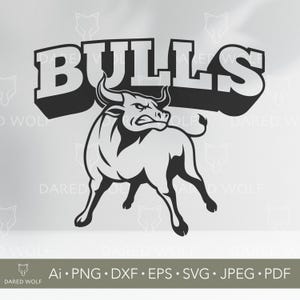 Angry Bull Mascot SVG: Rodeo Cowboy Clipart for Cricut
