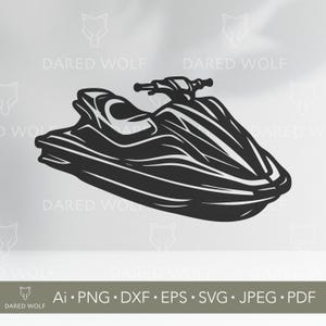 Jet Ski SVG: Watercraft Vector Art (Digital File)