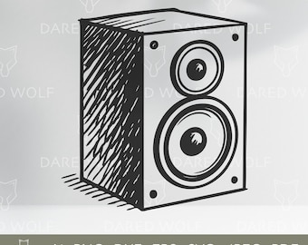 Speaker Sketch Vector Art | Hand Drawn Audio Speaker Design