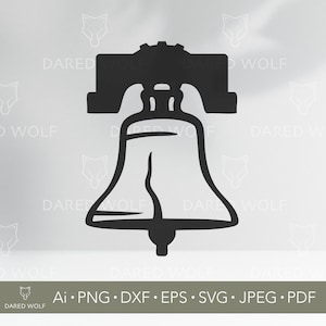 Liberty Bell SVG Cut File: Patriotic USA Clipart (Digital Design for Crafts)