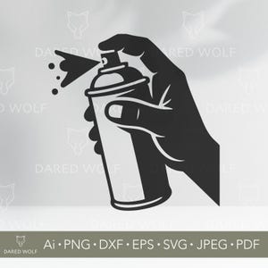 Spray Paint Can Vector Art: Graffiti Style Digital Design (SVG, PNG, PDF)