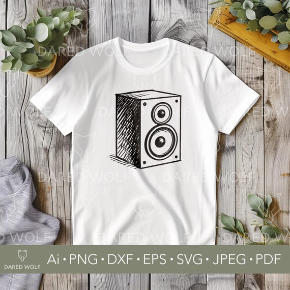 Speaker Sketch Vector Art | Hand Drawn Audio Speaker Design
