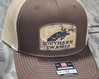 Deer hunting Leather patch hats Richardson 112 buck