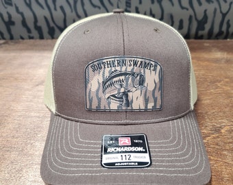 Basfiske Richardson 112 Camo Truckerkeps Snapback Fiske