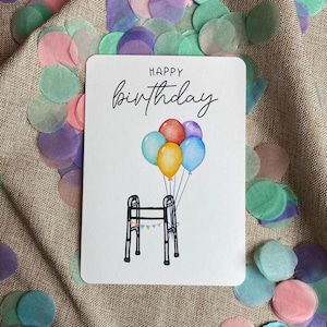 Biglietto d'auguri | Rollatore | Vecchio | biglietto d'auguri divertente | Biglietto di auguri cartolina di congratulazioni DIN A6 | Biglietto pieghevole | divertente | divertente