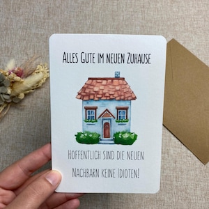 divertente biglietto pieghevole per traslocare | Biglietto d'inaugurazione | Regalo di inaugurazione della casa | Mappa | Regalo di inaugurazione della casa | Festa di inaugurazione della casa | Cerimonia di inaugurazione | A6