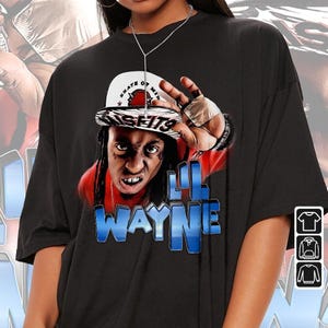 Chemise de rap Lil Wayne, Lil Wayne Concert Y2K Merch vintage rappeur Hiphop Sweatshirt, Lil Wayne Tour unisexe cadeau à capuche Bootleg