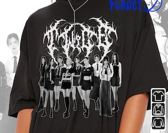 ジヒョ ユニセックス シャツ、ジヒョ グラフィック T シャツ、TWICE