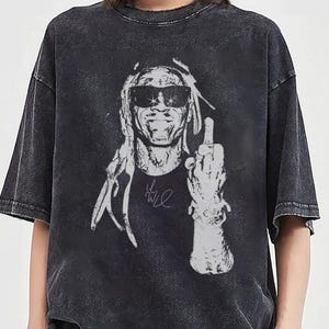Chemise vintage des années 90 Lil Wayne Rap, Lil Wayne Tour cadeau unisexe sweat à capuche bootleg