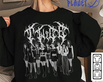 ジヒョ ユニセックス シャツ、ジヒョ グラフィック T シャツ、TWICE