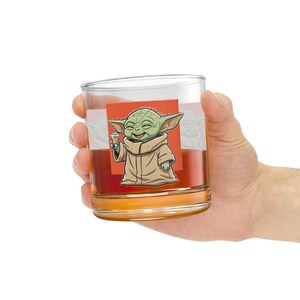 Vaso de whisky Grogu Cheers Character Rocks Glass / Vaso de whisky de 295 ml (10 oz) imagen 8