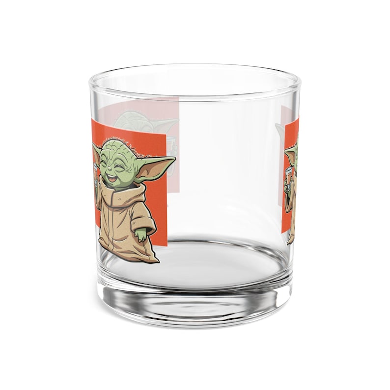 Vaso de whisky Grogu Cheers Character Rocks Glass / Vaso de whisky de 295 ml (10 oz) imagen 4