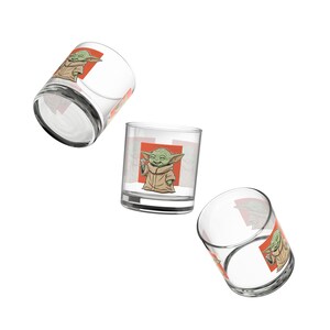 Vaso de whisky Grogu Cheers Character Rocks Glass / Vaso de whisky de 295 ml (10 oz) imagen 7