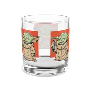 Vaso de whisky Grogu Cheers Character Rocks Glass / Vaso de whisky de 295 ml (10 oz) imagen 6