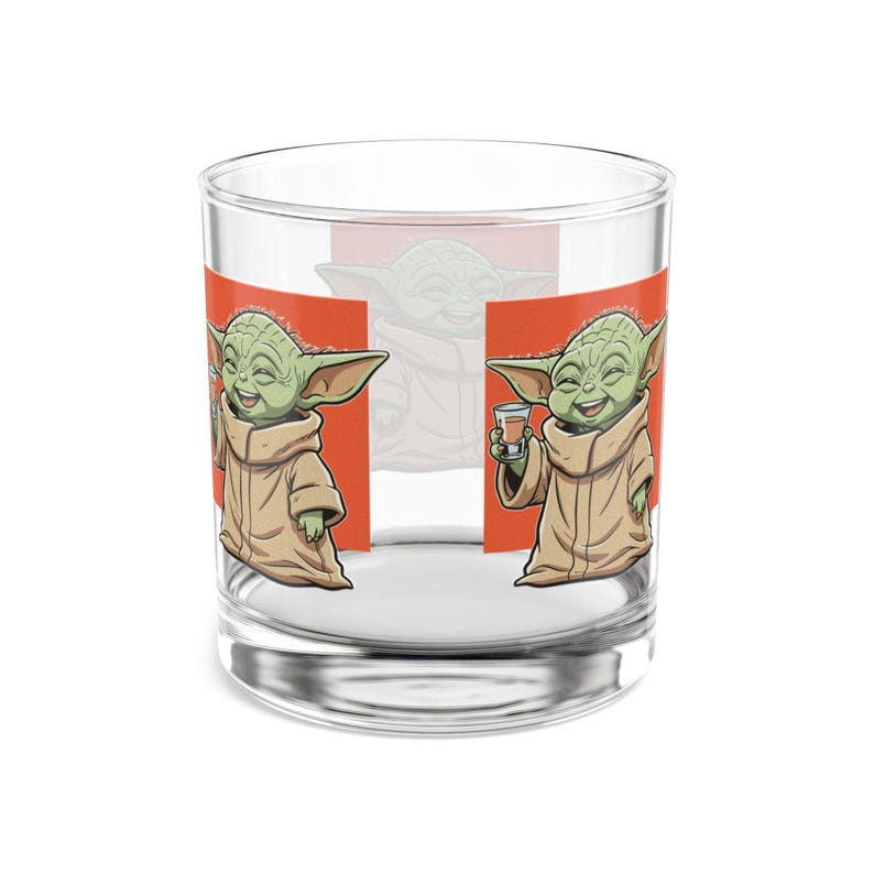 Vaso de whisky Grogu Cheers Character Rocks Glass / Vaso de whisky de 295 ml (10 oz) imagen 6