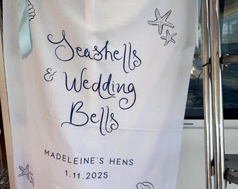 Hens Party Signage | Bachelorette | Welcome Sign | Events, Weddings, Party | Fabric Sign |