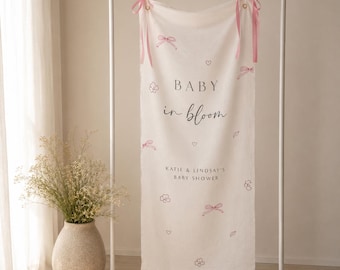 Custom Linen Sign | personalised fabric sign | welcome sign | bridal shower sign