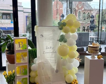 Personalised Baby Shower Fabric Banner | "A Little Honey" Welcome Sign