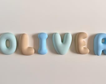 3D Bubble Letter Wall Decor | Personalised Name Sign | Kids Room Nursery Letters | 3d printed