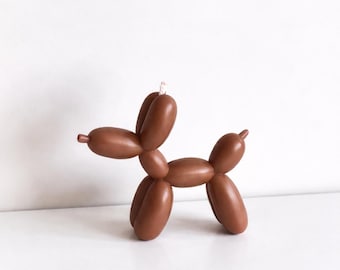 Vela de perro globo • Vela decorativa moderna • Decoración estética para el hogar • Regalo para amantes del arte • Vela escultural hecha a mano