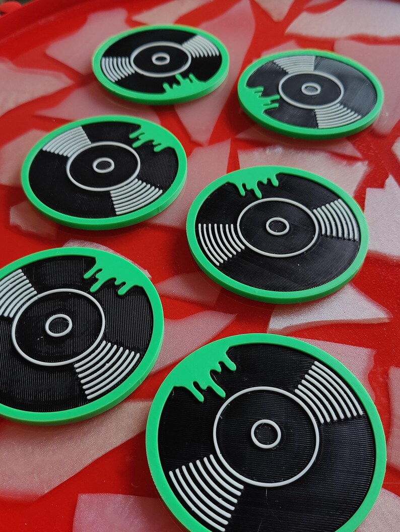 Vinyl Coasters – the Perfect Accessory for Music Lovers - Etsy