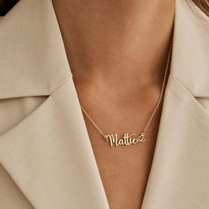 Custom Heart Name Necklace, Dainty Kids Name Necklace, Baby Girl Gift, Birthdat Gift, Personalised Gifts for Her, Mothers Day Gift for Mom