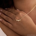 Tiny 3D Initial Heart Charm Necklace, Custom Gold Letter Necklace, Family Necklace, Minimalist Necklace, Womens Necklace, Christmas Gift