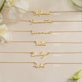 Personalised Name Necklace, Custom Minimalist Name Necklace, Gold Name Necklace, Womens Name Necklace, Birthday Gift for Her, Christmas Gift