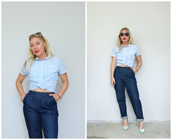 1980's Seattle Blues Jeans // Women's Size Extra