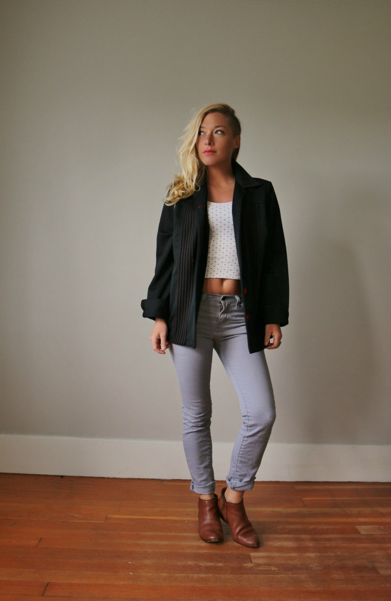 1970s Contrast Stitch Jacket Size Medium
