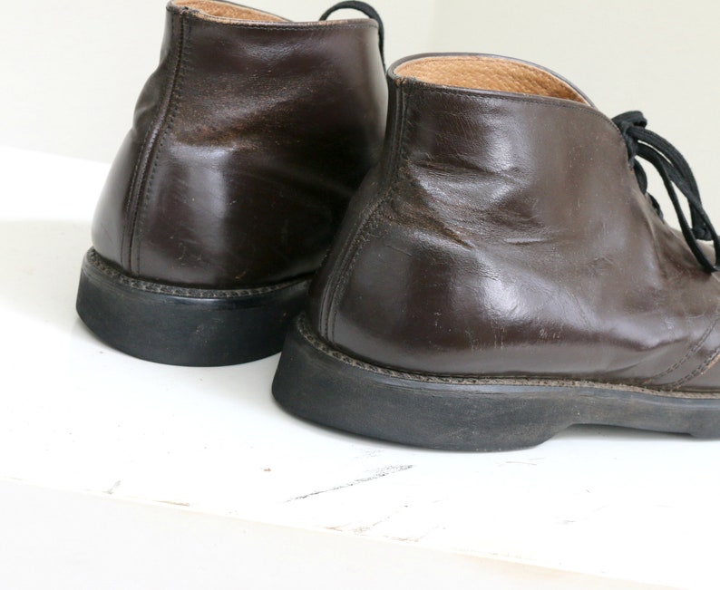 1970's USPS Postal Worker Leather Ankle Boots // Men's Etsy