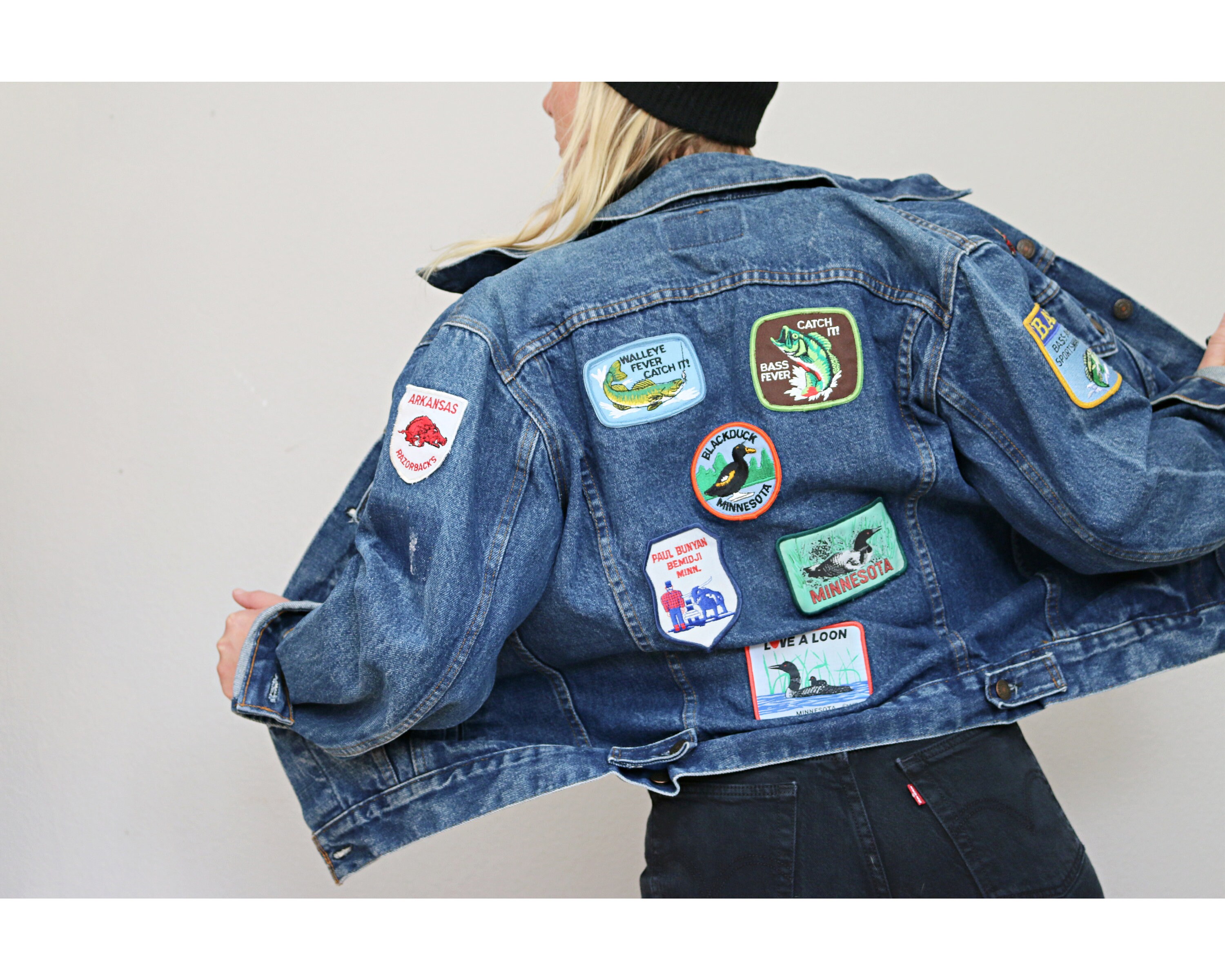 1970's Levi's Fishing Jean Jacket // Women's Size - Etsy Denmark