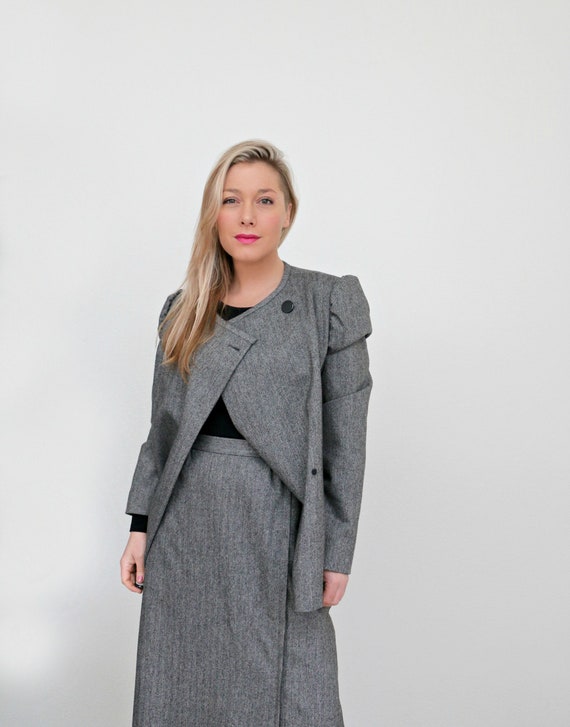 1980's Structured Modernist Suit Set // Women's S… - image 3