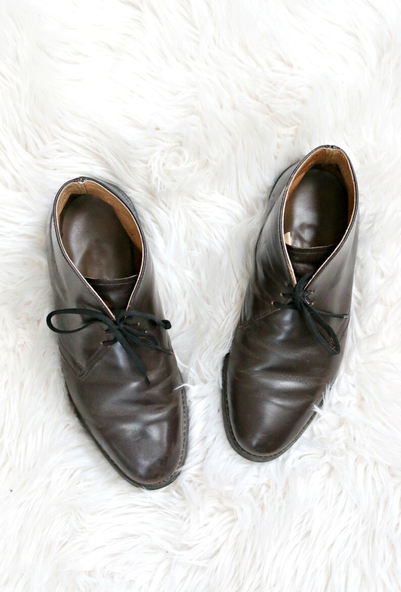 1970's USPS Postal Worker Leather Ankle Boots // Men's Etsy