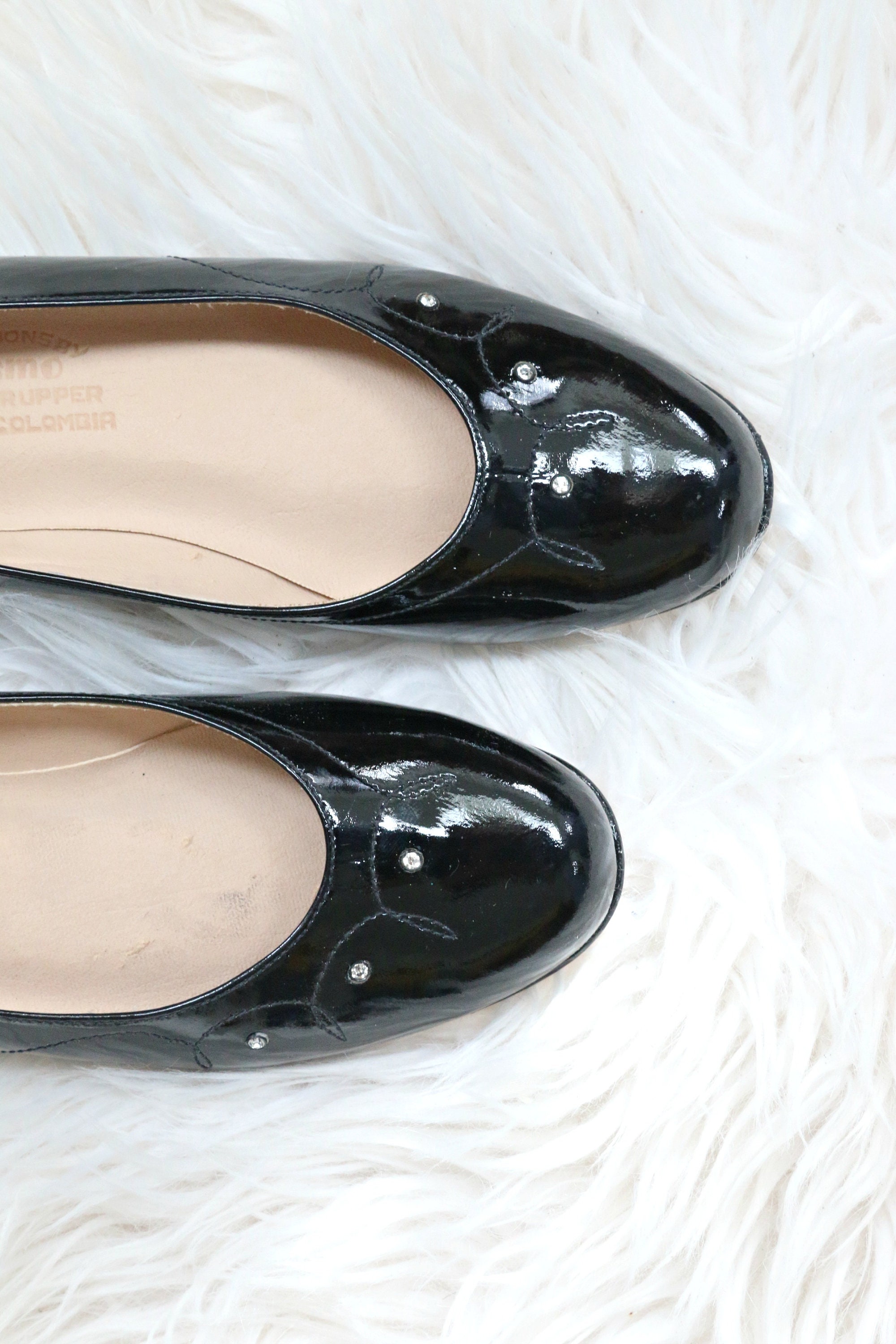 【デッドストック】Patent LeatherShoes size 10 1/2 Deadstock, NIB, 1980's Black Patent Leather Dress Shoes // Kid's