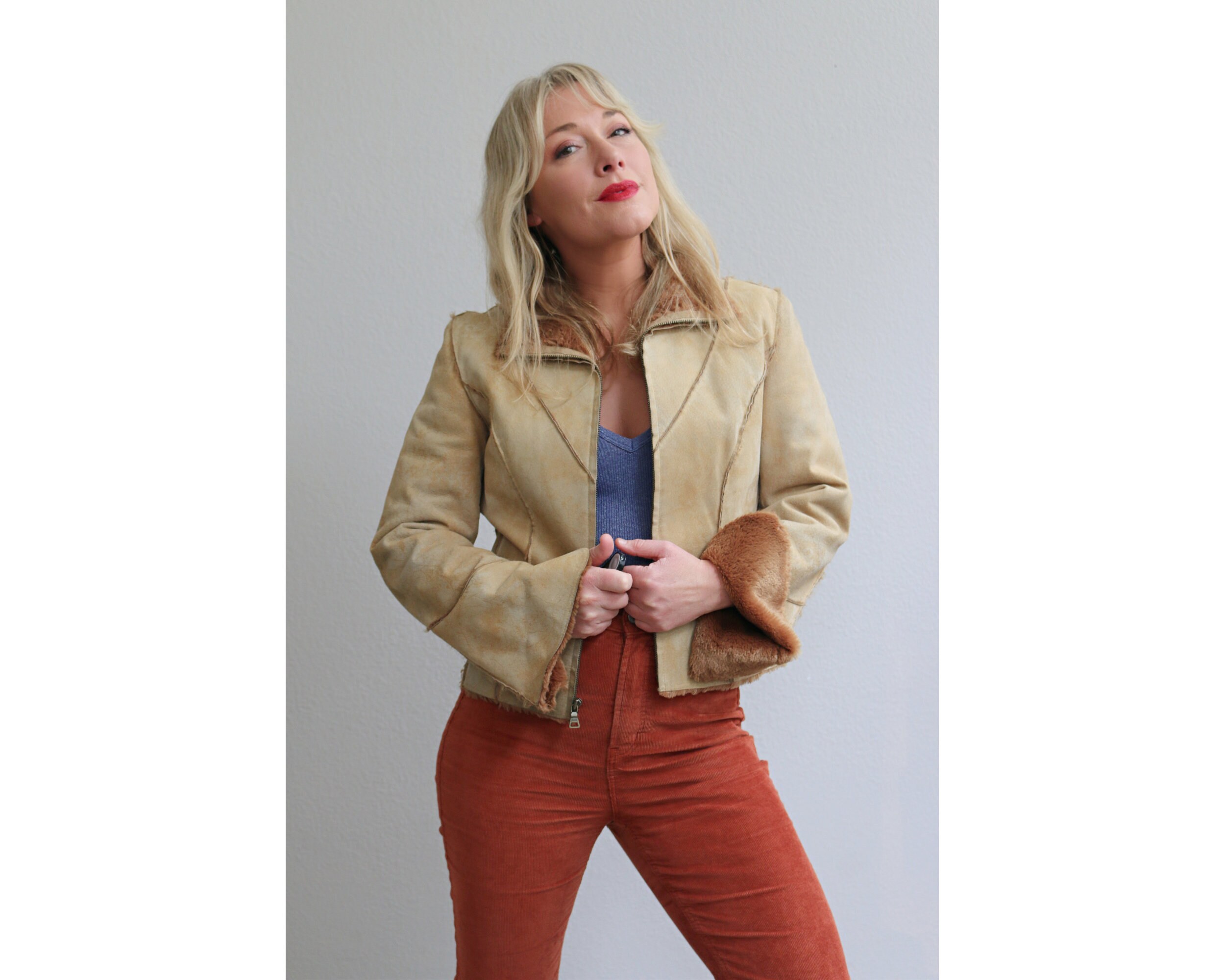Suede Short Sleeve Jacket Vintage - Etsy Suede Short Sleeve Jacket Vintage - Etsy