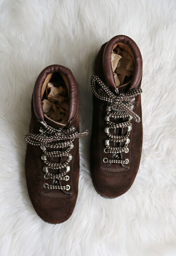 1970's The Alps by Fabiano Suede Hiking Boots // … - image 9