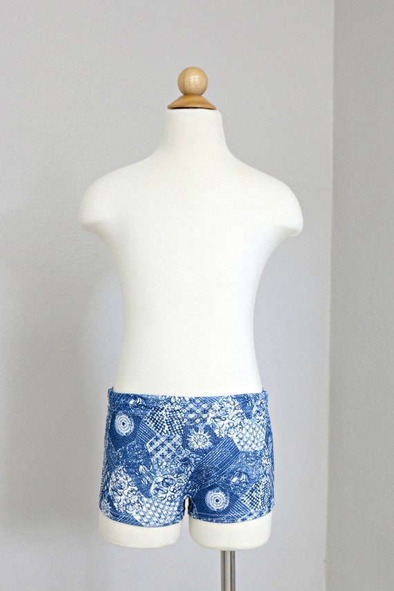 Deadstock, 1970's Patchwork Seas Swim Trunks // K… - image 7