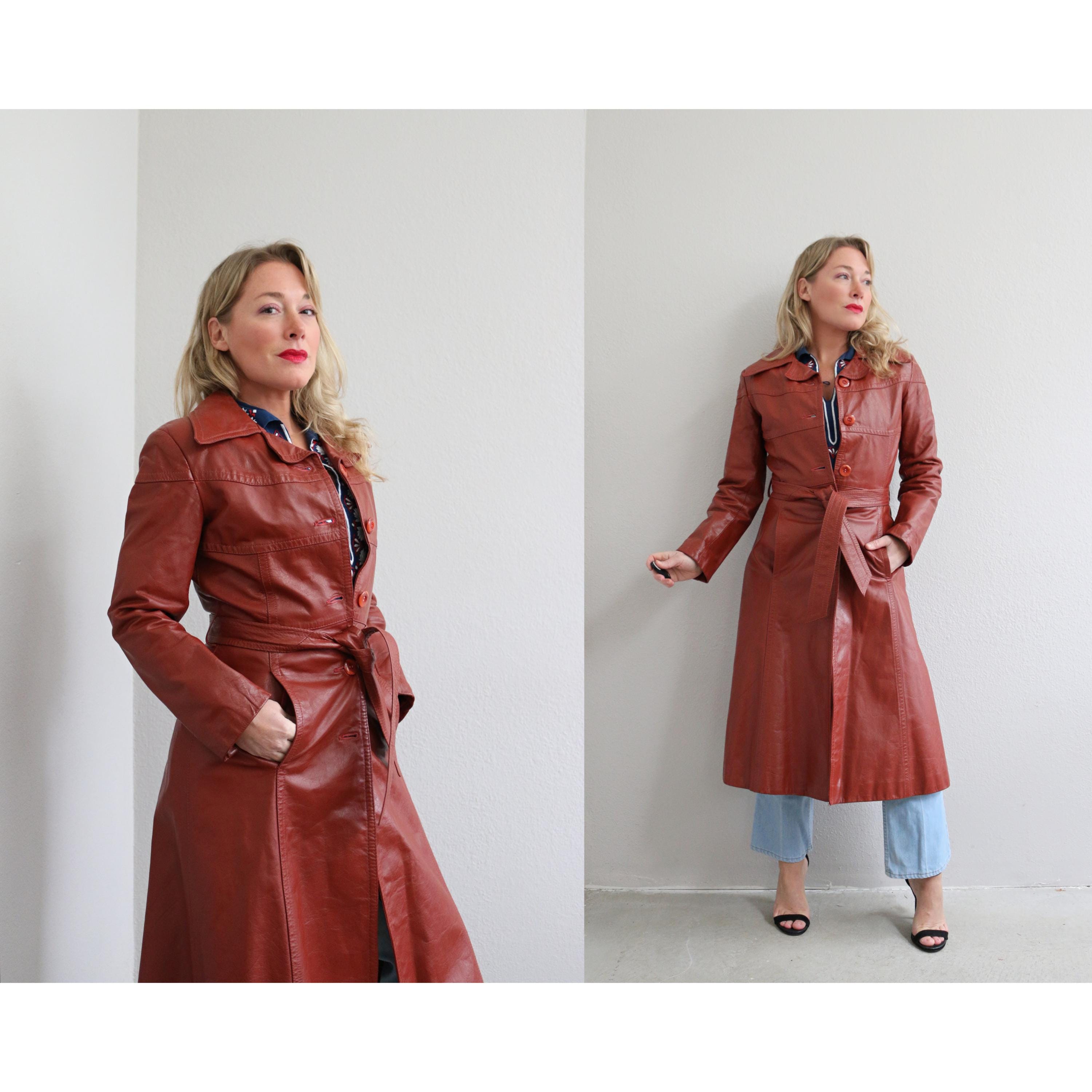 Red Trench Coat - Etsy Red Trench Coat - Etsy