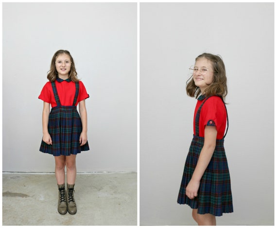 1950's Millbrook Wool Skirt Set // Girl's Size 8 t