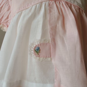 1960s Summer Flutter Blouse // Baby Size 12 months // Lightweight Top // Infant Shirt image 3
