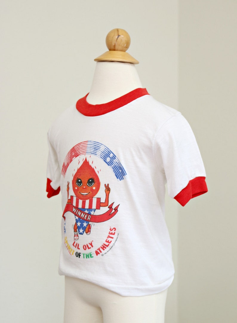 456 1980s Lil/' Oly Race T-Shirt Kid/'s Size Extra Small
