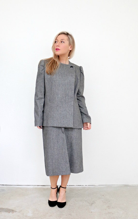 1980's Structured Modernist Suit Set // Women's S… - image 8