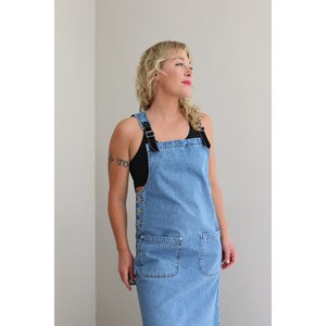 1990's Vintage Denim Pinafore Market Dress // Women's Size Extra Small to  Small // Minimalist Dress // Summer Dress // 90's Jumper Dress - Etsy