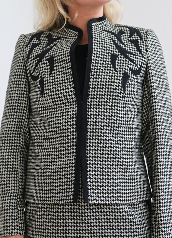 1980's Custom Tailored Stephen Lo Houndstooth Sui… - image 5