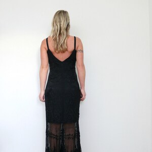 1990s Cachè Fringe Dress /// Size Small to Medium image 10