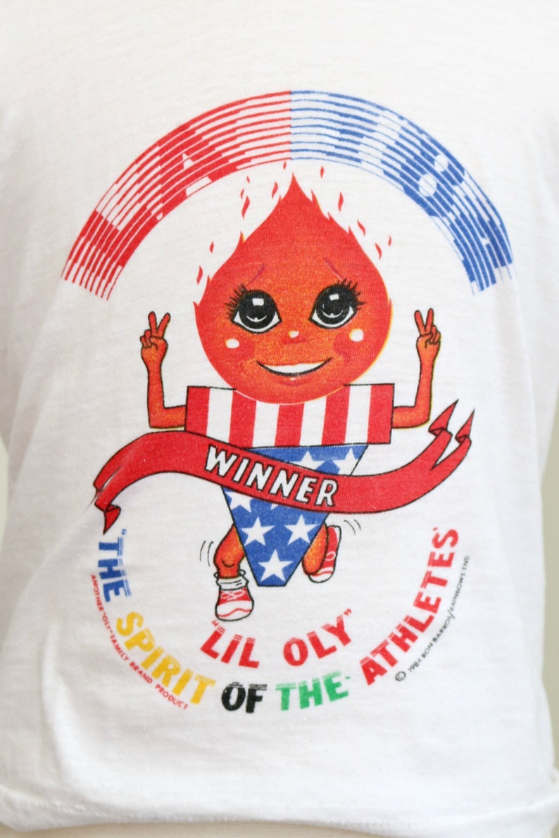 456 1980s Lil/' Oly Race T-Shirt Kid/'s Size Extra Small
